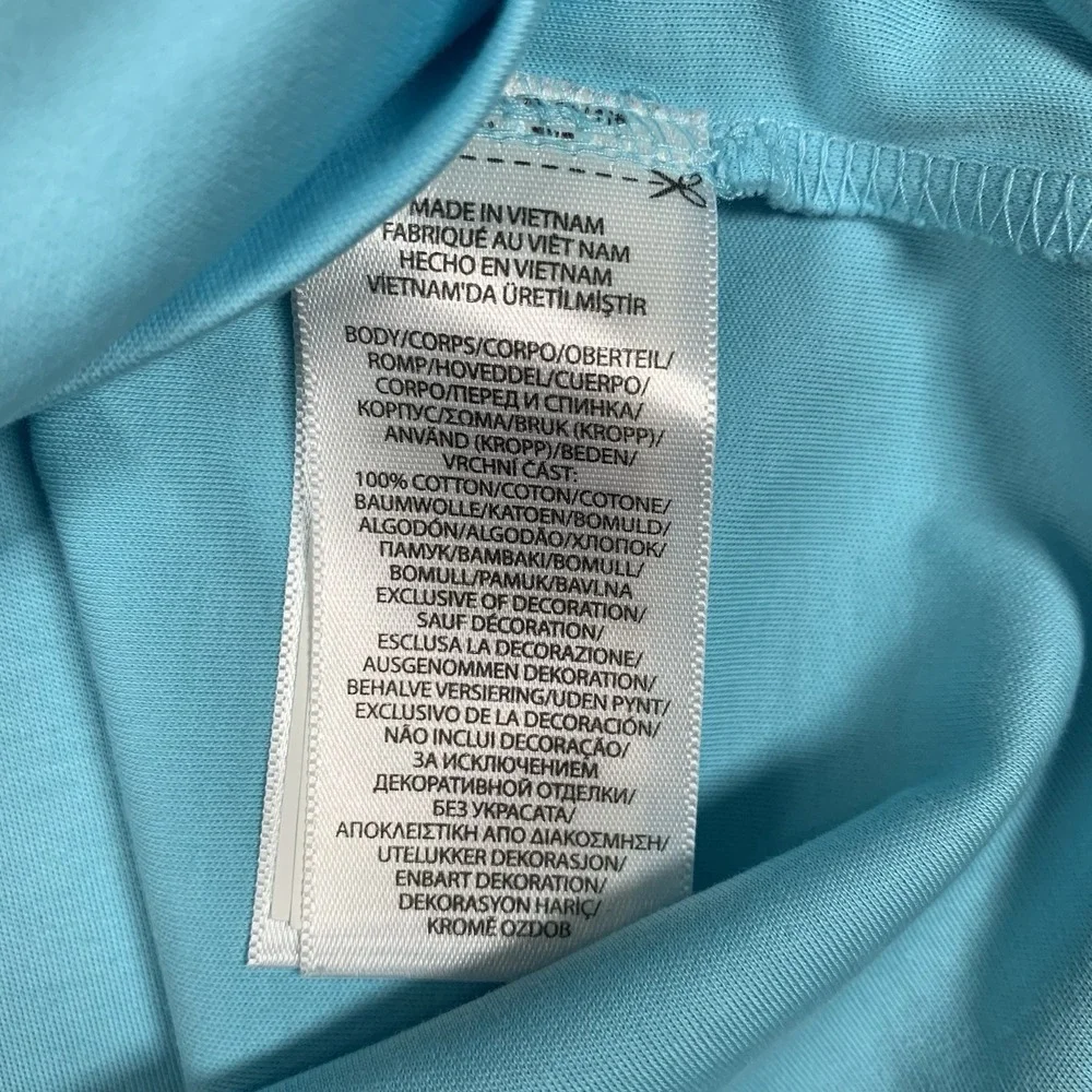 Polo Ralph Lauren Polo Shirt Mens Large Aqua Short Sleeve Preppy Casual Classic